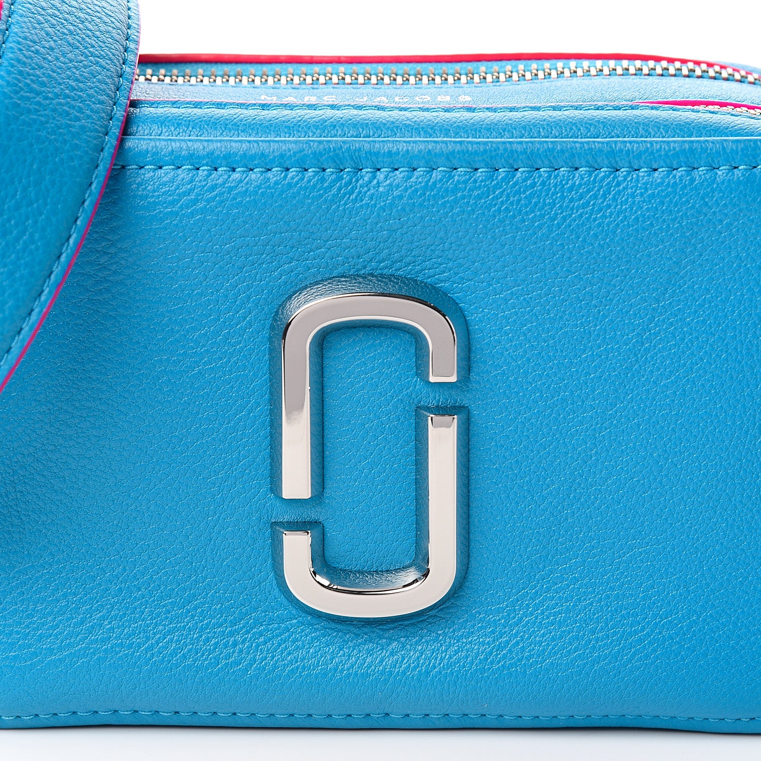 Marc Jacobs Calfskin The Softshot 21 Bright Blue 10 of 10