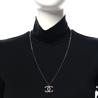 Chanel Crystal Timeless CC Necklace Ruthenium 2 of 5