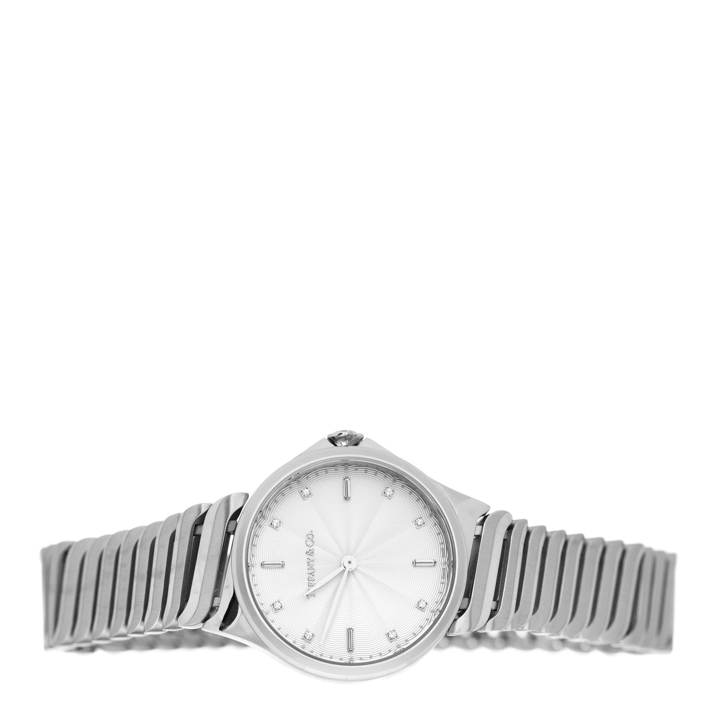 Stainless Steel Diamond 28mm Metro 2-Hand Quartz Watch