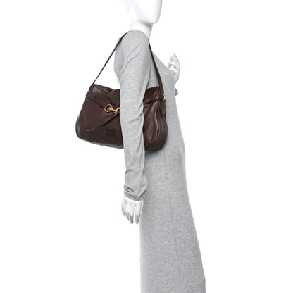 Miu Miu Nappa Aviator Regular Aventure Shoulder Bag Briarwood 3 of 10