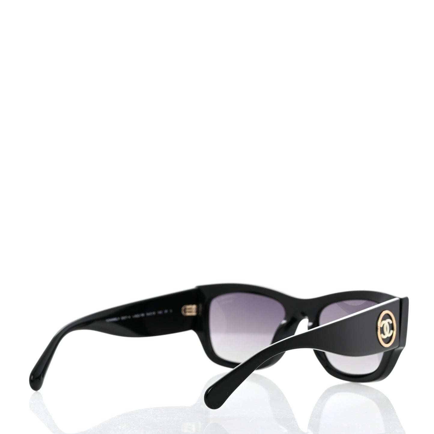 Acetate Rectangle Sunglasses 5507-A Black
