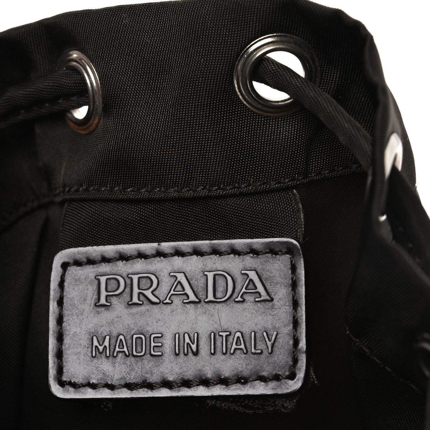 Prada Nylon Vela Drawstring Pouch Corinto 6 of 11