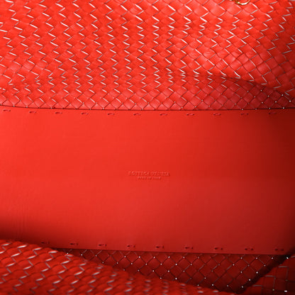 Bottega Veneta Nappa Intrecciato Medium Cabat White Orange 8 of 16