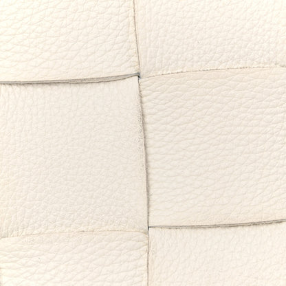 Bottega Veneta Grained Calfskin Maxi Intrecciato Cassette Crossbody Bag White 16 of 17