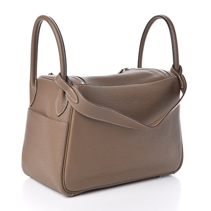 Hermes Taurillon Clemence Lindy 30 Etoupe 3 of 11