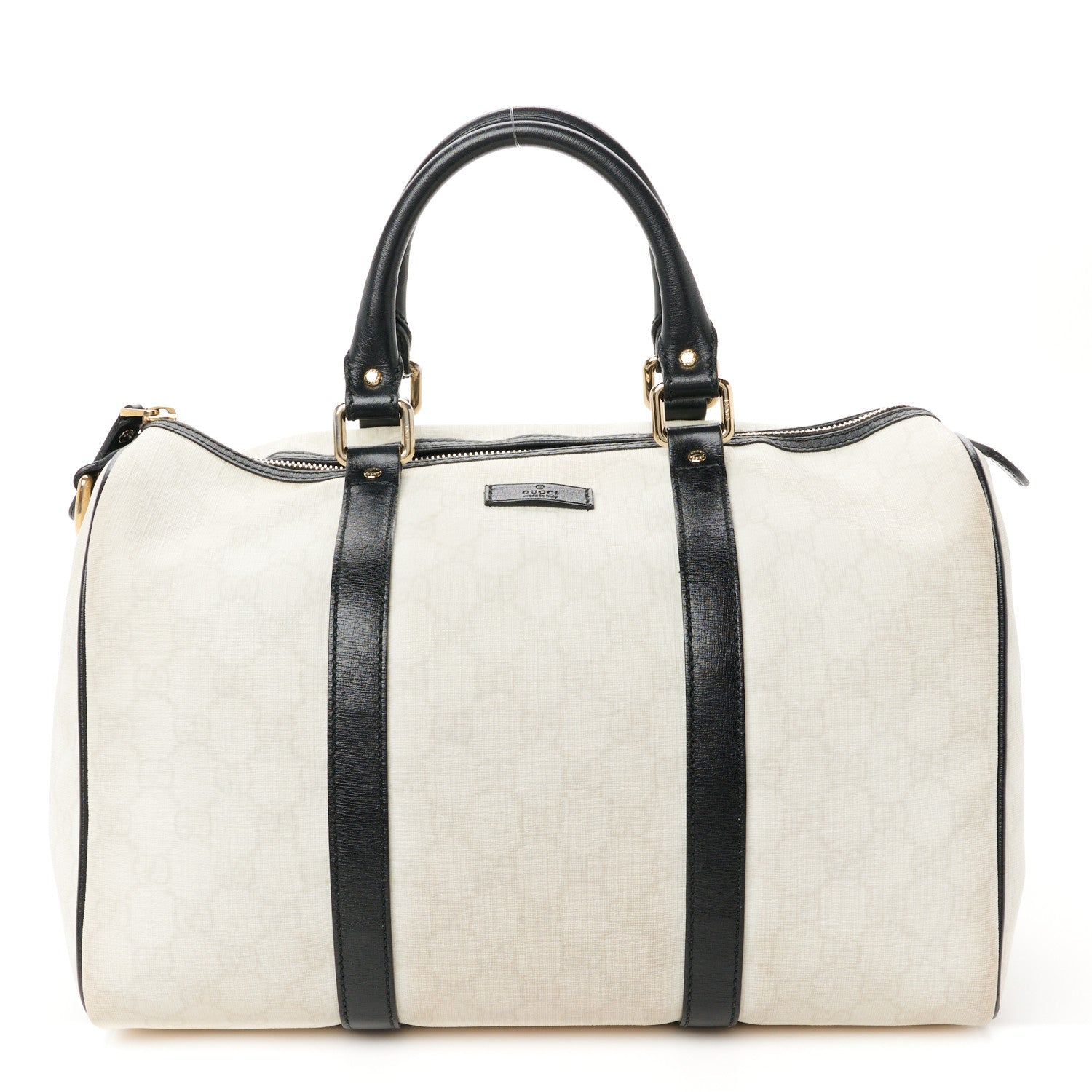 Gucci GG Plus Monogram Medium Joy Boston White Black 1 of 12