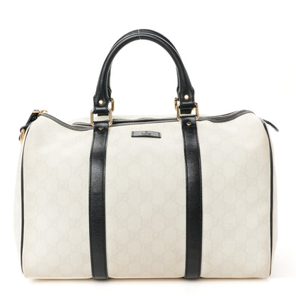 Gucci GG Plus Monogram Medium Joy Boston White Black 1 of 12