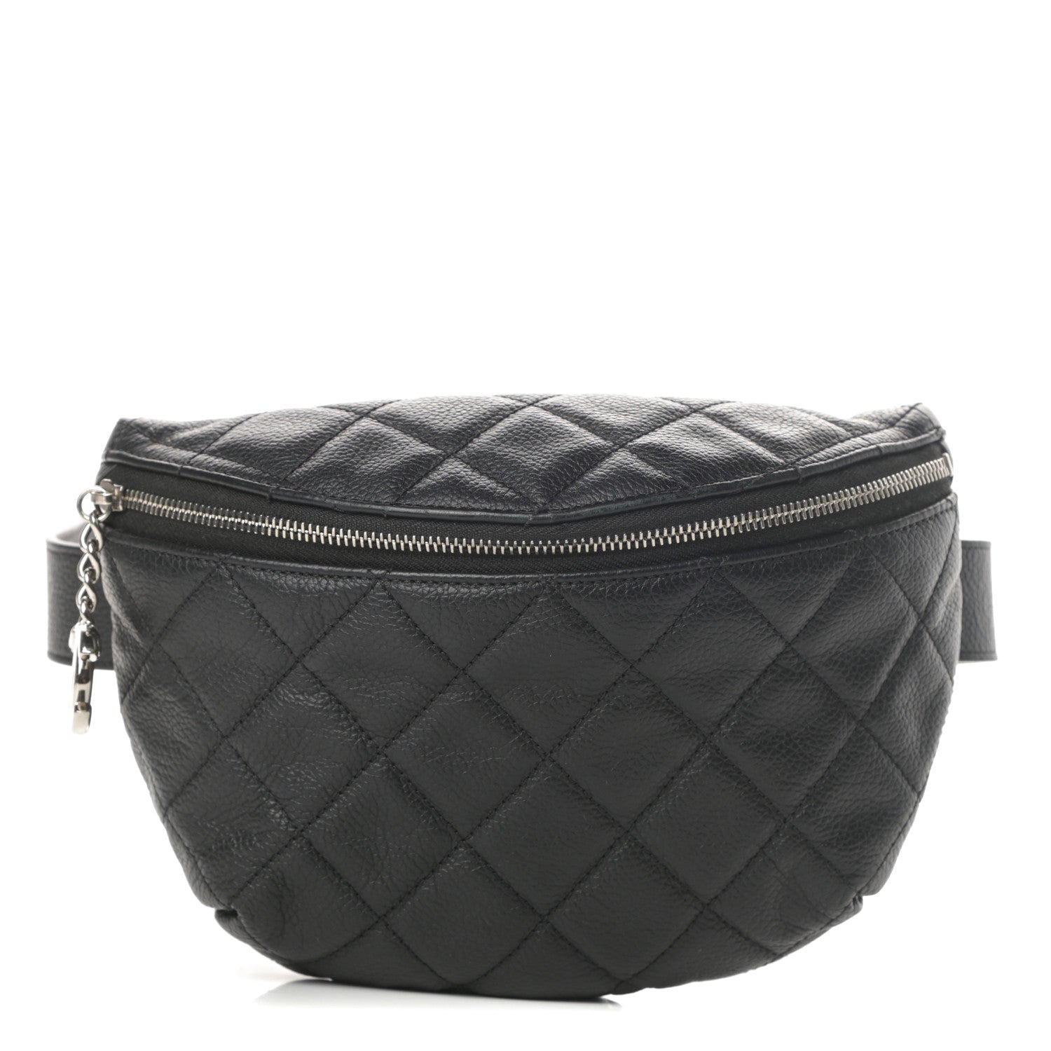 Chanel Grained Calfskin Quilted Waist Belt Bag Black 1 of 11