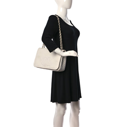 Chanel Caviar Large Timeless CC Flap White 2 of 13
