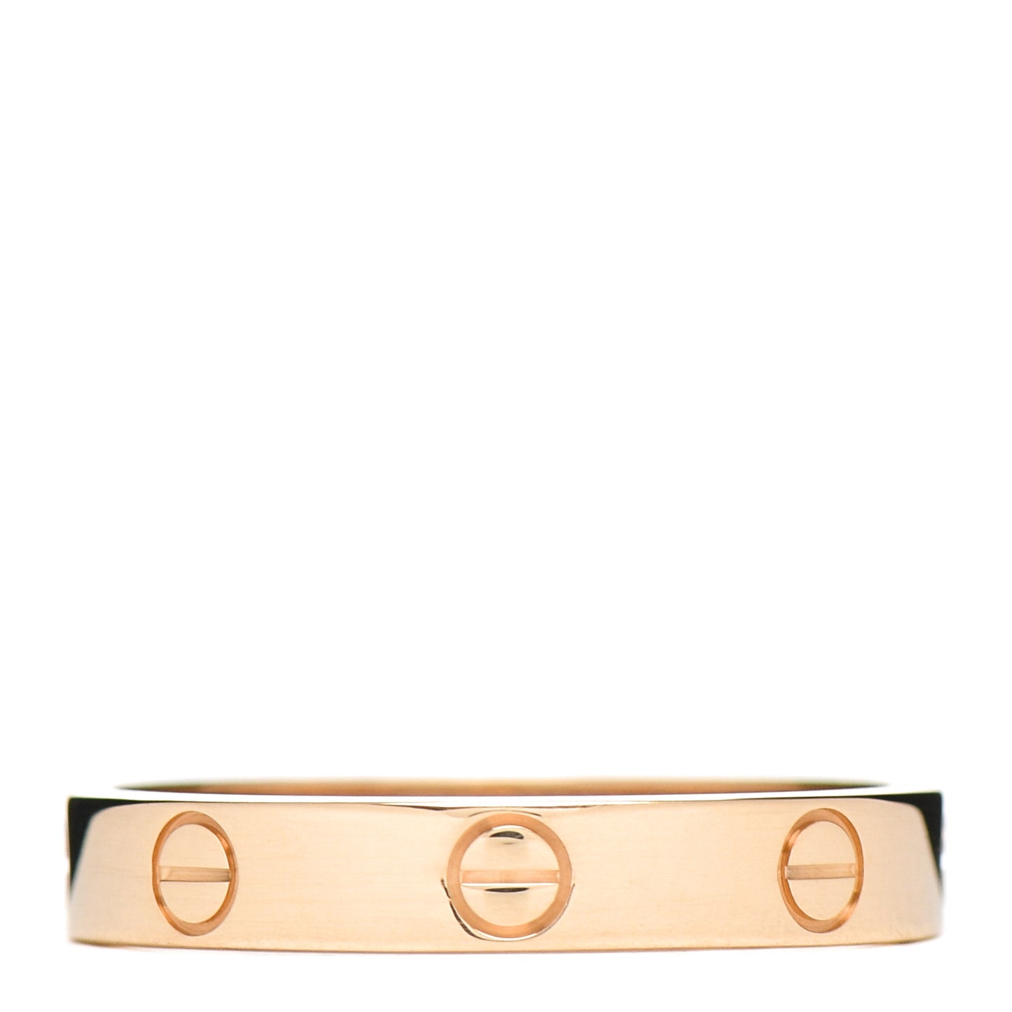 18K Yellow Gold 3.5mm LOVE Wedding Band Ring 58 8.25