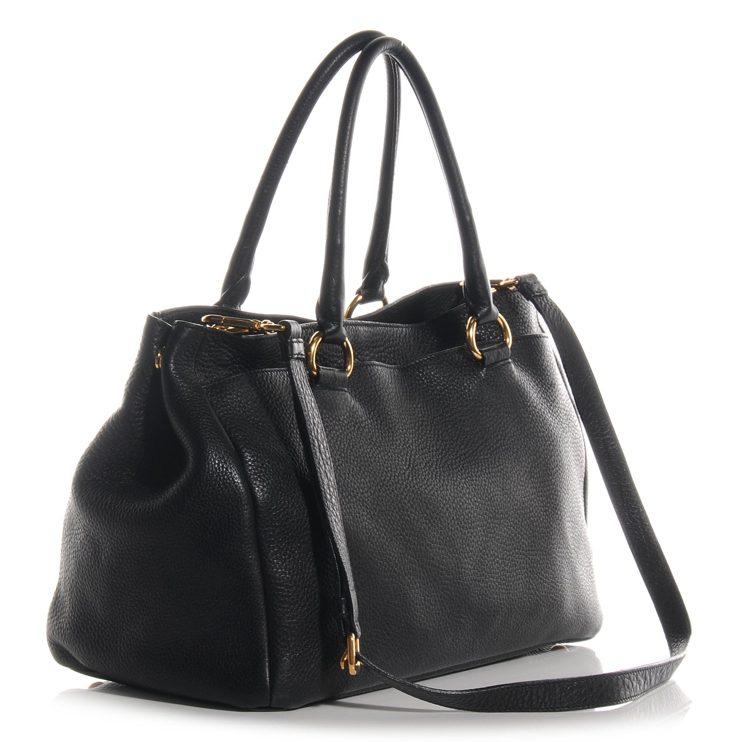 Vitello Daino Tote Black