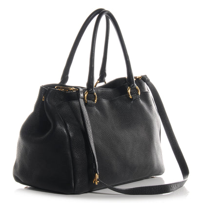 Prada Vitello Daino Tote Black 3 of 10