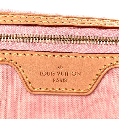 Louis Vuitton Damier Azur Delightful MM Rose Ballerine 6 of 11