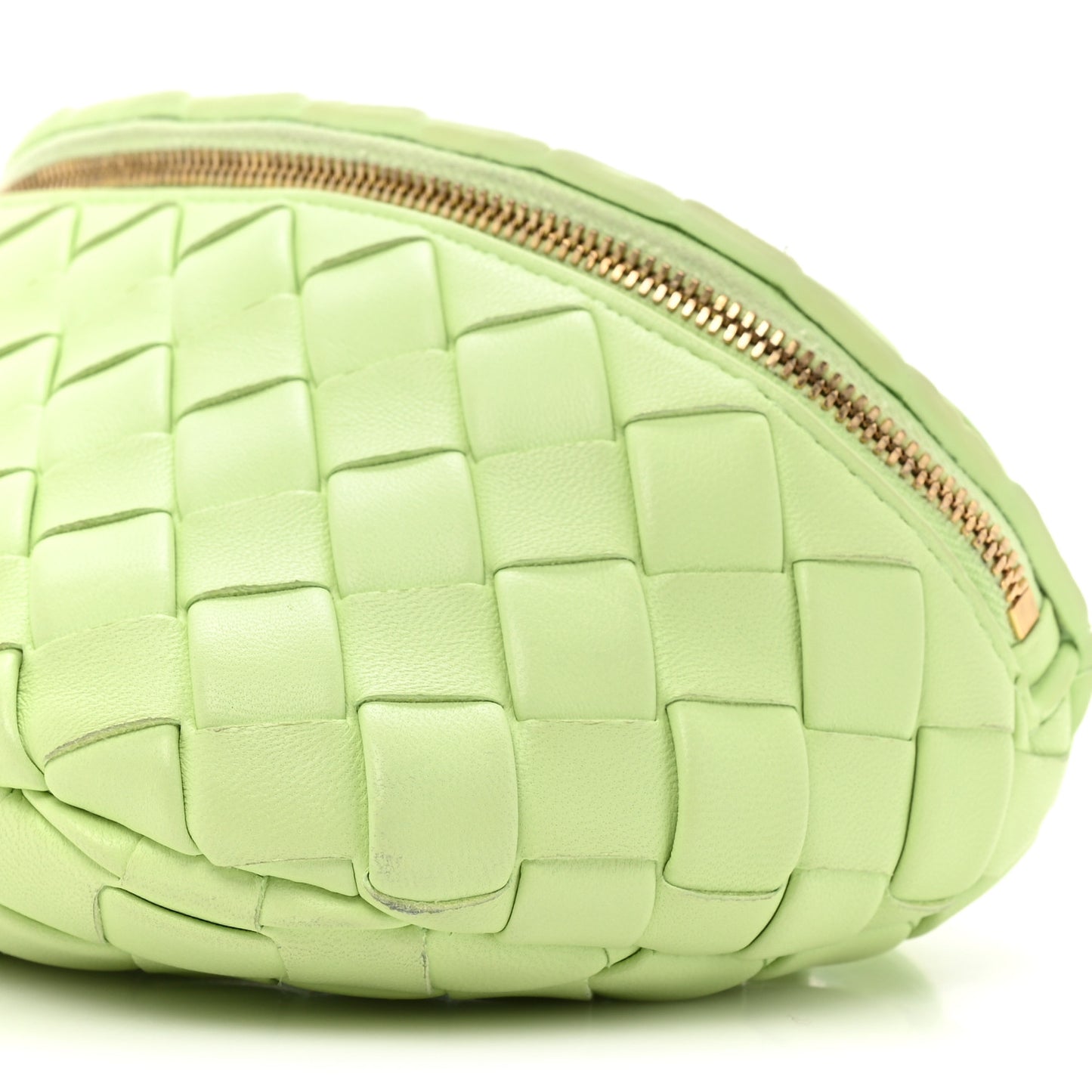 Nappa Intrecciato Belt Bag Fennel