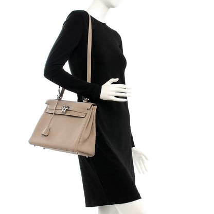 Hermes Togo Kelly Retourne 32 Gris Tourterelle 3 of 34