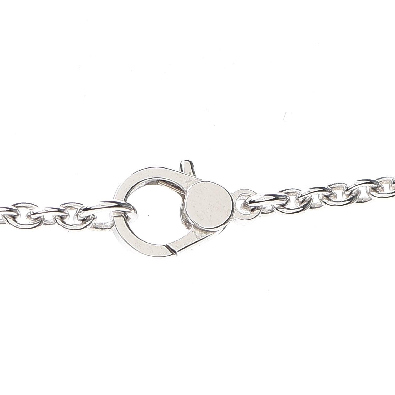 Hermes 18K White Gold Diamond Finesse Lariat Necklace 4 of 6