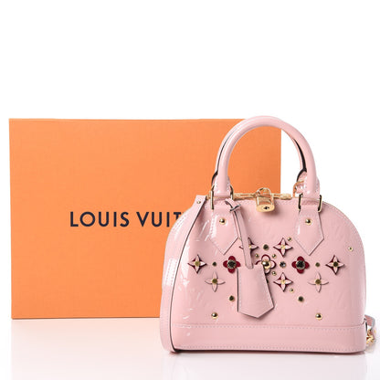 Louis Vuitton Vernis Flowers Alma BB Rose Ballerine 9 of 9