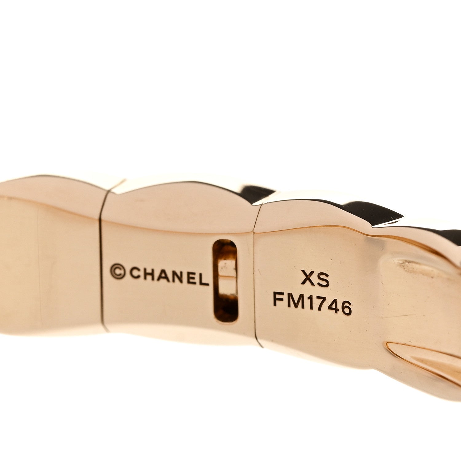 Chanel 18K Yellow Gold Coco Crush Bangle Bracelet XS 4 of 4
