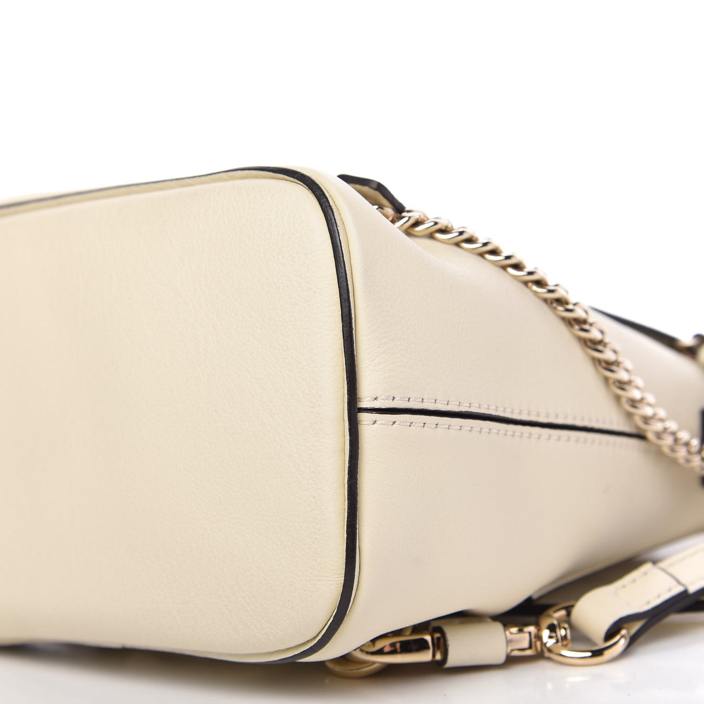 Suede Calfskin Mini Faye Backpack Off White