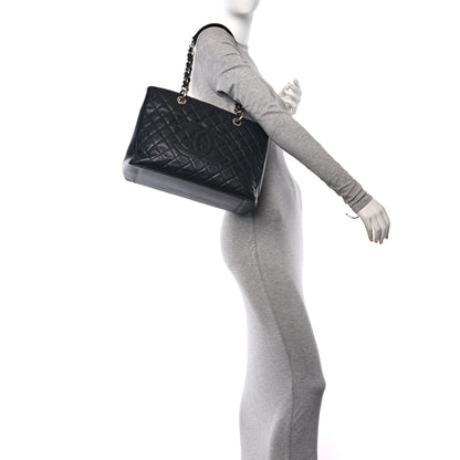 Chanel Caviar Quilted Grand Shopping Tote GST Black 2 of 10