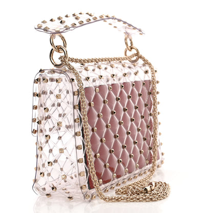 Valentino Garavani PVC Medium Rockstud Spike Shoulder Bag 3 of 9