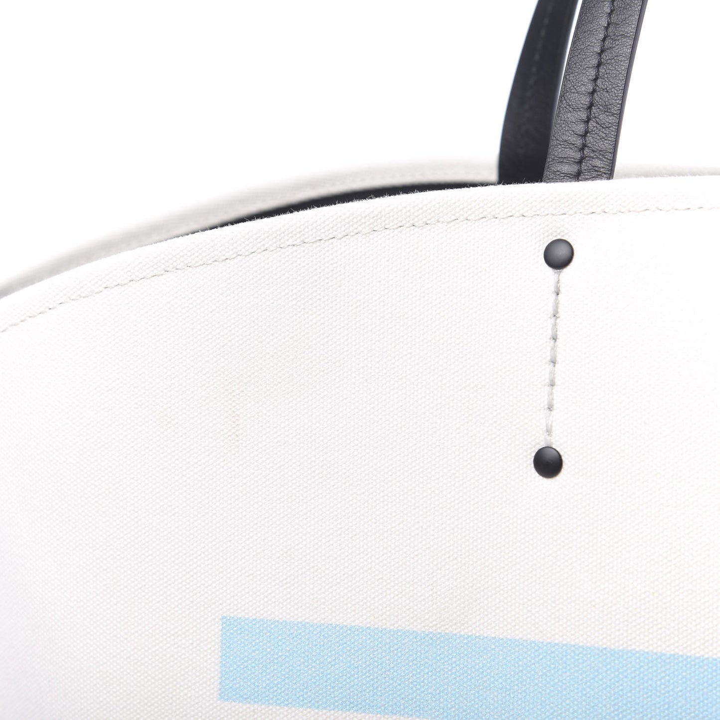 Canvas Racing Logo Tote White