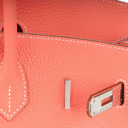 Hermes Taurillon Clemence Birkin 35 Crevette 16 of 26