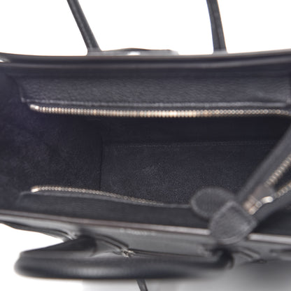 Celine Drummed Calfskin Nano Luggage Black 7 of 11