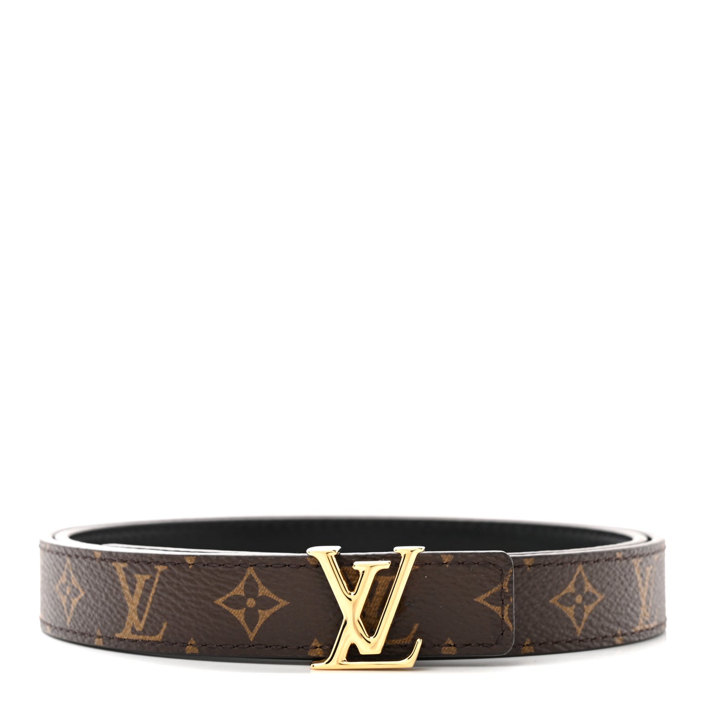 Calfskin Monogram 20mm LV Iconic Reversible Belt 75 30 Black
