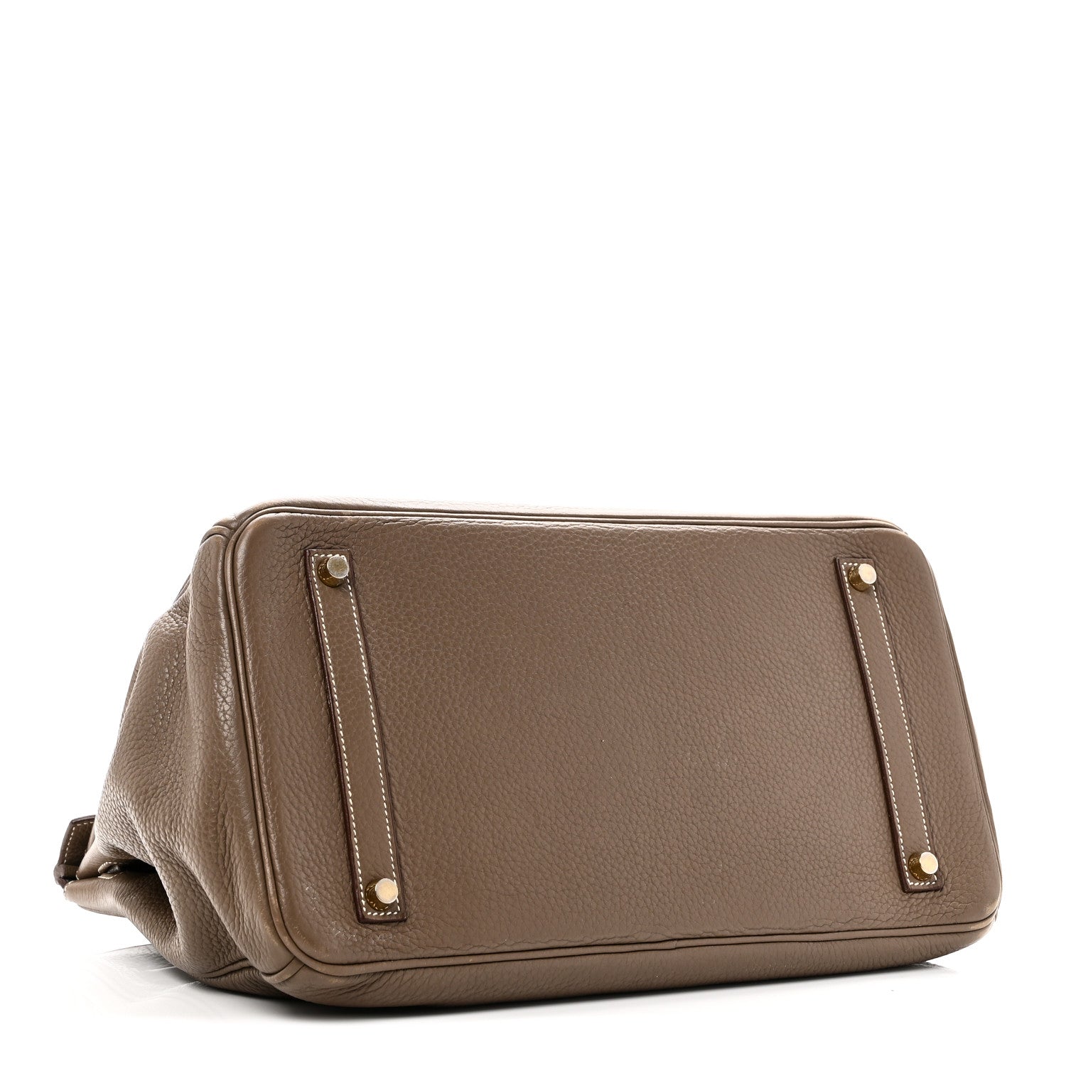 Hermes Taurillon Clemence Birkin 35 Etoupe 4 of 10