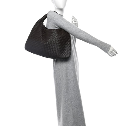 Bottega Veneta Nappa Intrecciato Large Veneta Hobo Ebano 2 of 10
