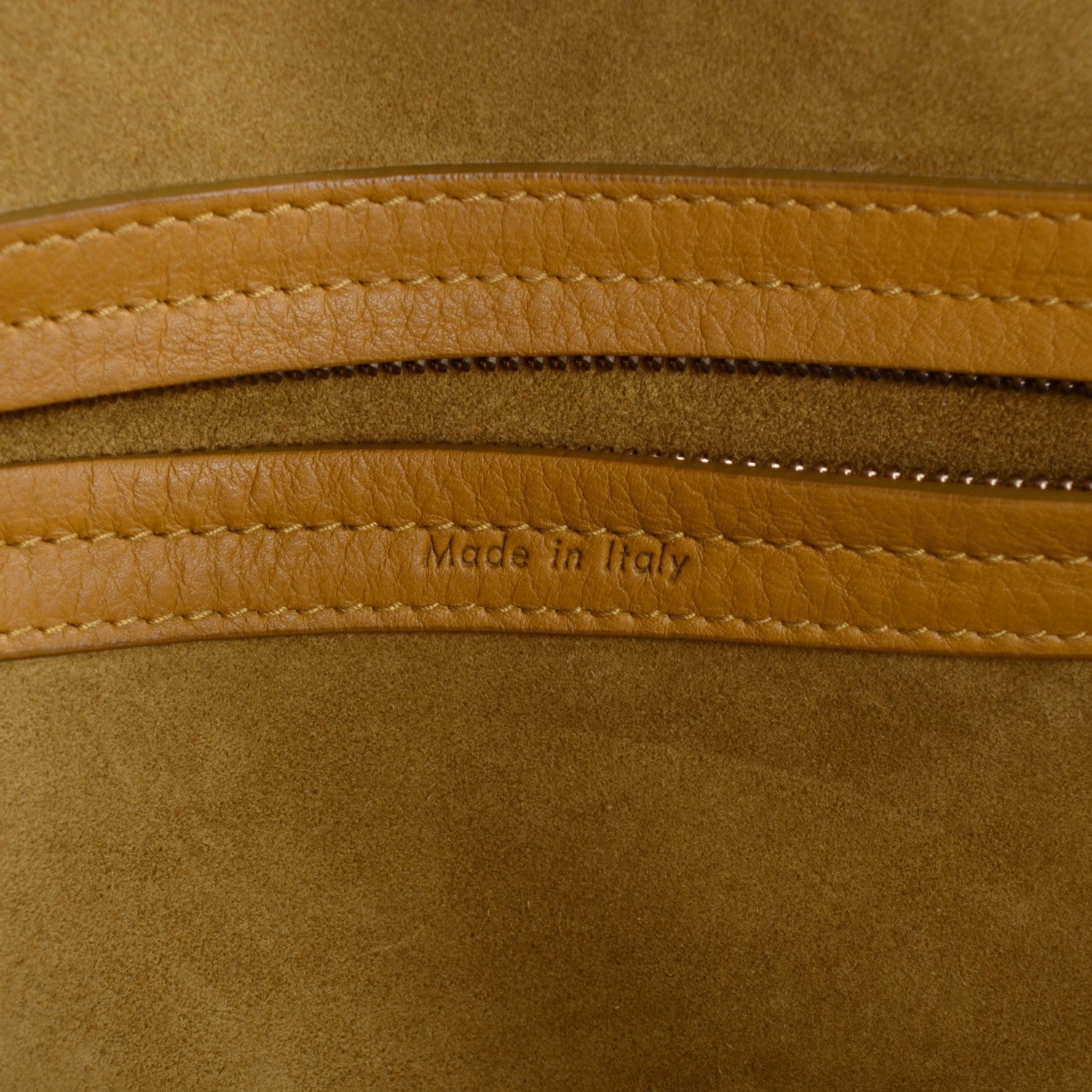 Celine Supple Calfskin Medium Phantom Luggage Curry 6 of 7