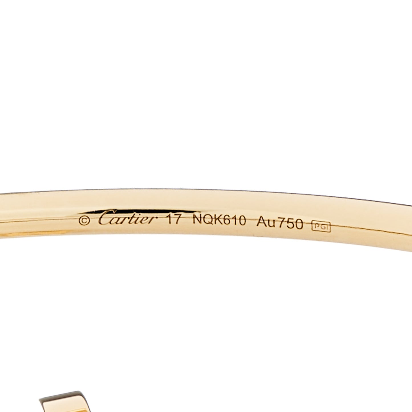 18K Yellow Gold Small Juste Un Clou Bracelet 17