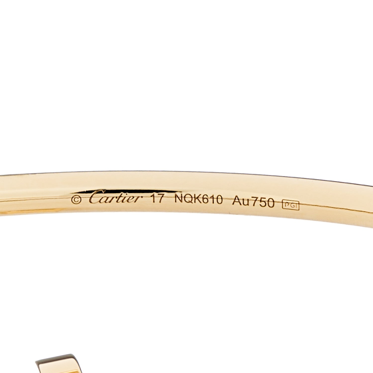 Cartier 18K Yellow Gold Small Juste Un Clou Bracelet 17 3 of 4