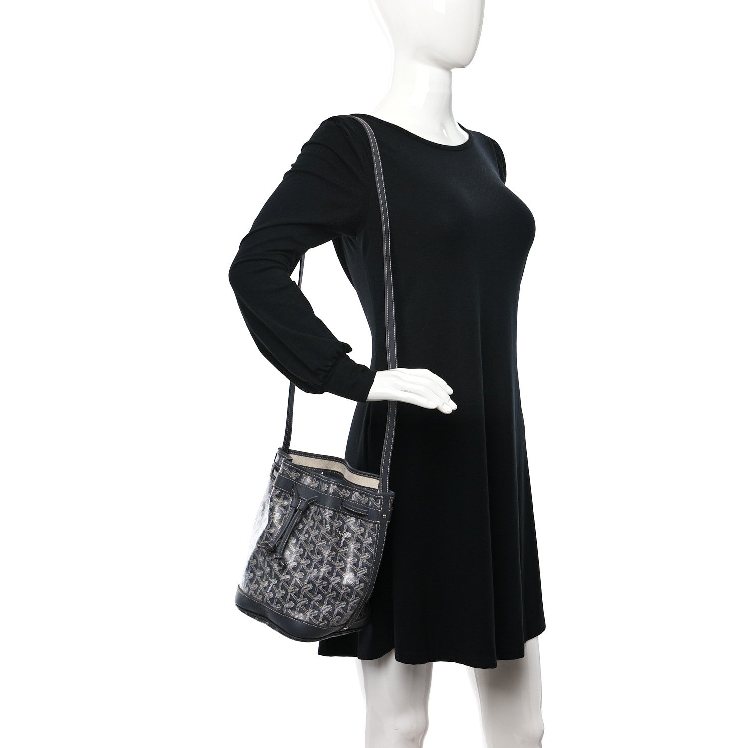Goyard Goyardine Petit Flot Bucket Bag PM Grey 2 of 8