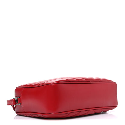 Saint Laurent Calfskin Matelasse Monogram Lou Camera Bag Rouge Eros 4 of 10