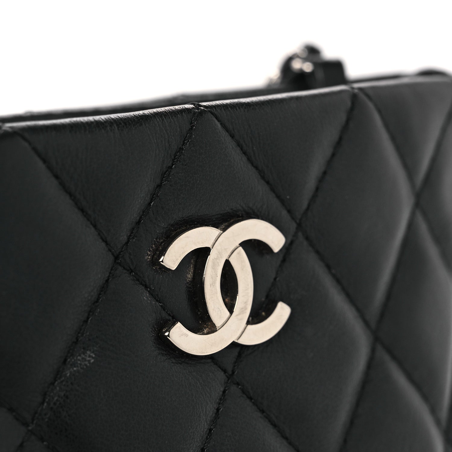 Chanel Calfskin Quilted Crossbody Bag Black 12 of 12