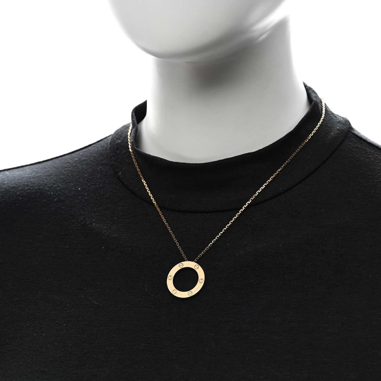 Cartier 18K Yellow Gold LOVE Pendant Necklace 2 of 7