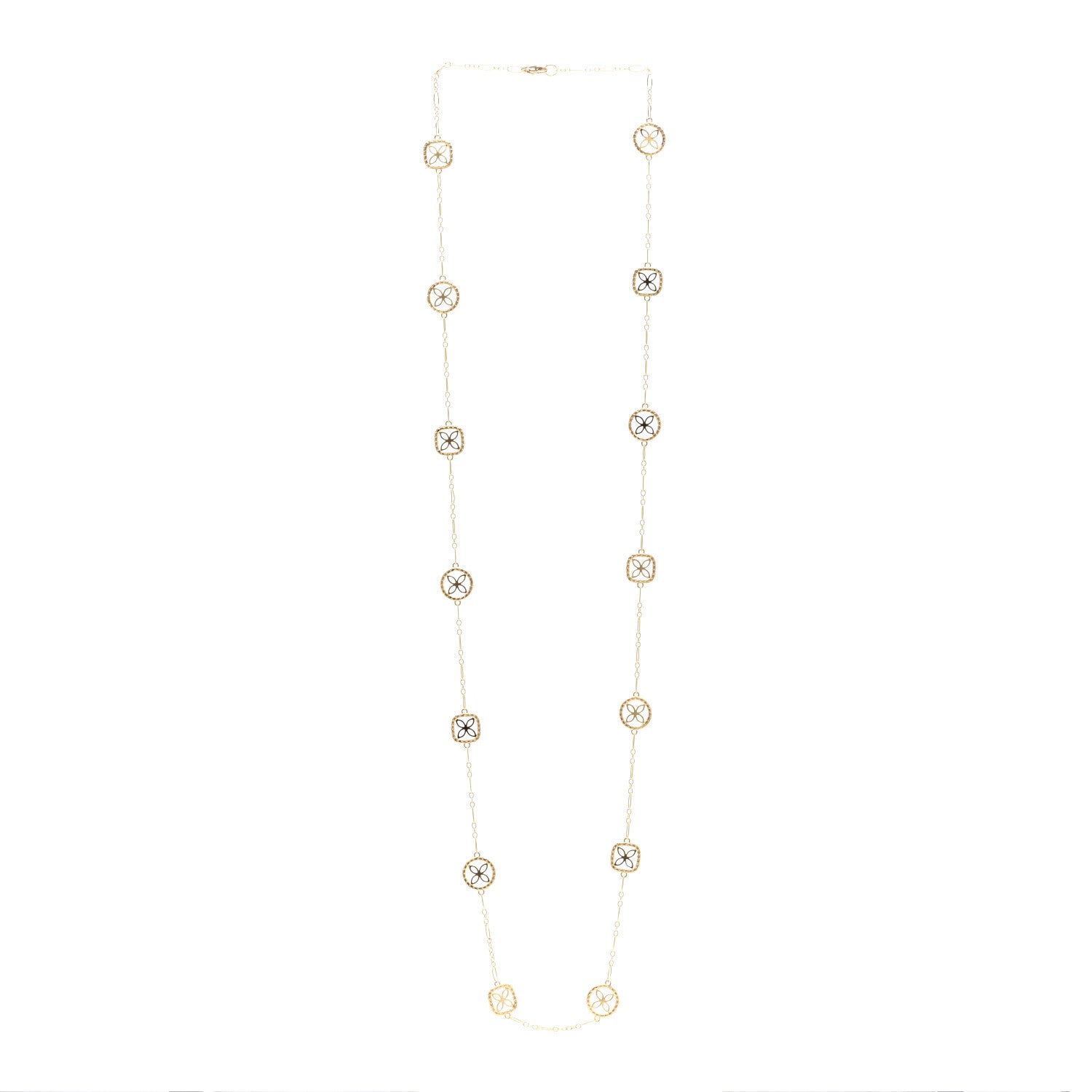 John Hardy 18K Yellow Gold Batu Kawung Station Necklace 3 of 4