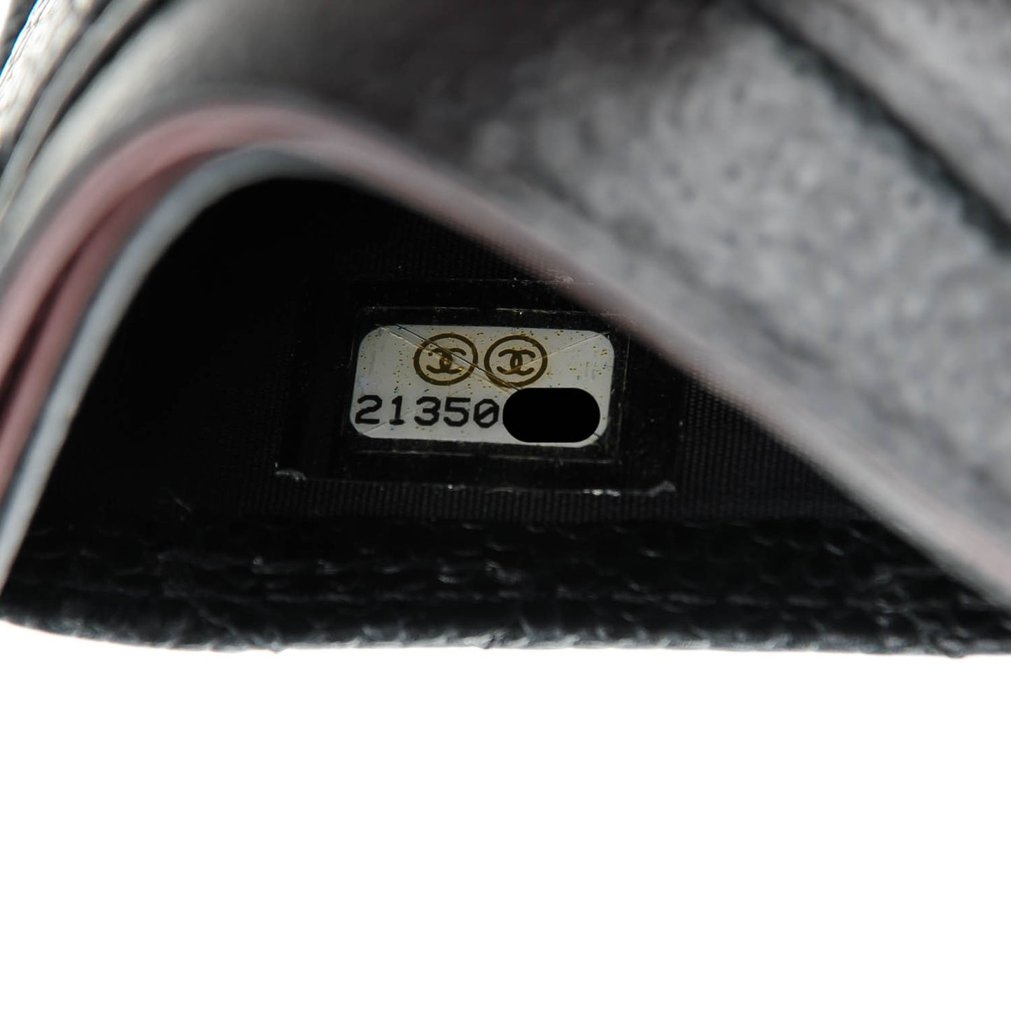 Caviar Quilted Card Holder Black