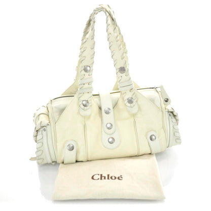 Chloe Calfskin Silverado Shoulder Bag Ivory 3 of 9