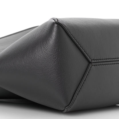 Loewe Shiny Calfskin Mini Puzzle Fold Tote Pearl Grey Dark Grey 9 of 10