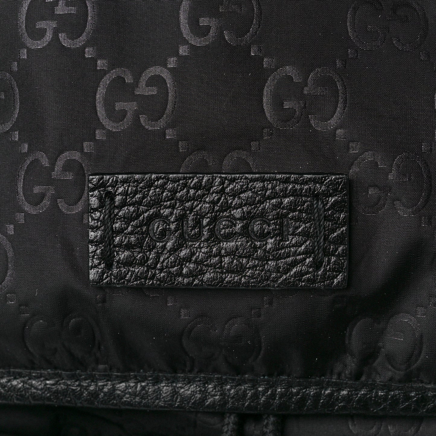 Nylon Monogram Medium Light Double Buckle Backpack Black
