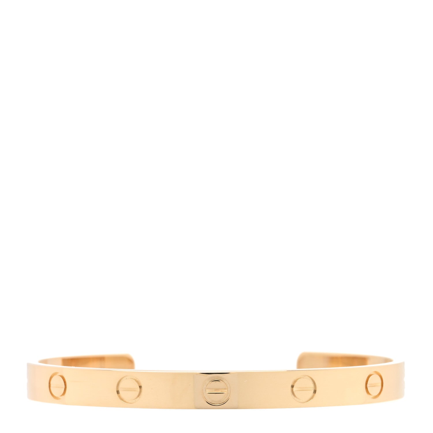 Cartier 18K Yellow Gold LOVE Cuff Bracelet 17 1 of 3