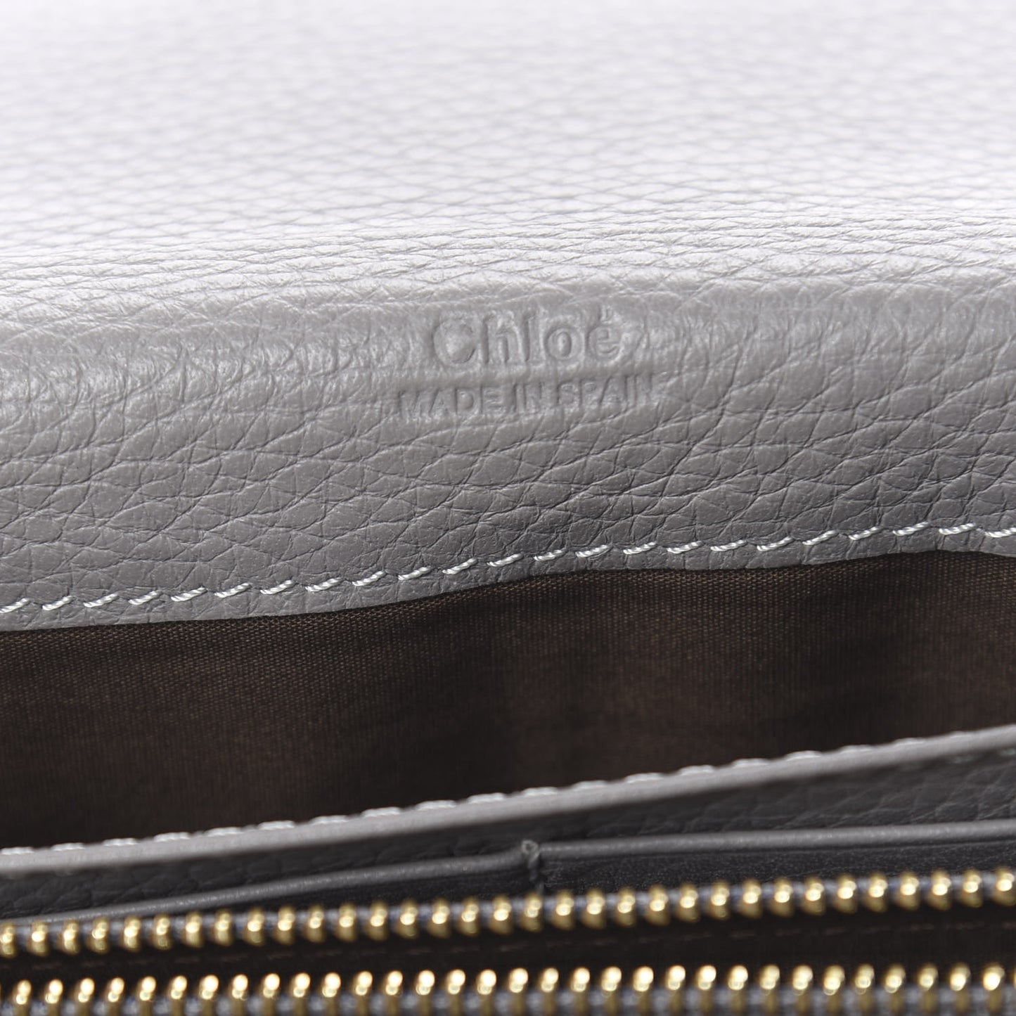 Calfskin Marcie Continental Flap Wallet Cashmere Grey