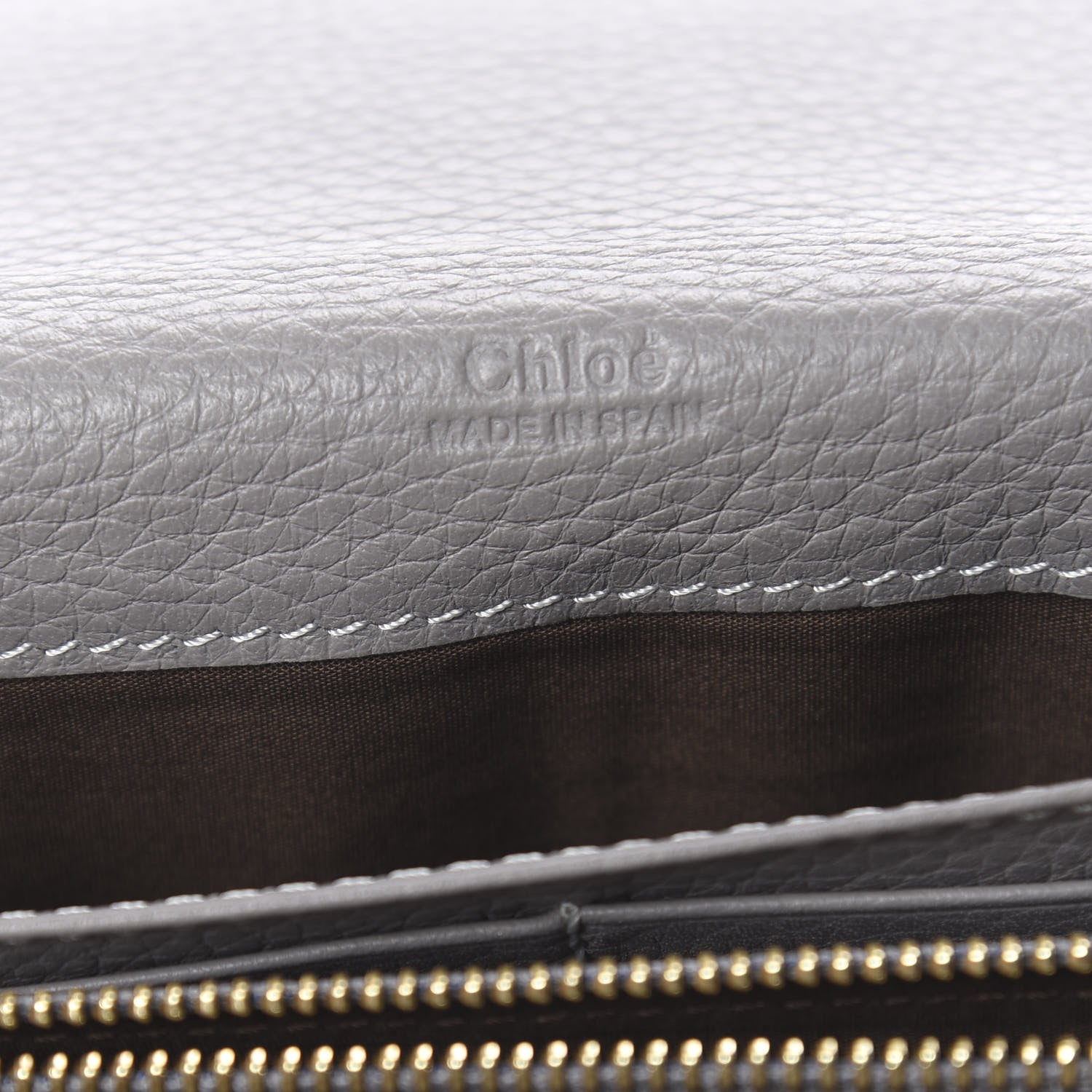 Chloe Calfskin Marcie Continental Flap Wallet Cashmere Grey 6 of 9