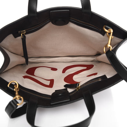 Gucci GG Supreme Monogram L'Aveugle Par Amour Print Vertical Tote Black 7 of 8