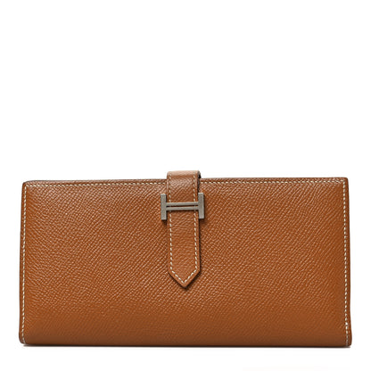 Hermes Epsom Bearn Gusset Wallet Gold 1 of 6