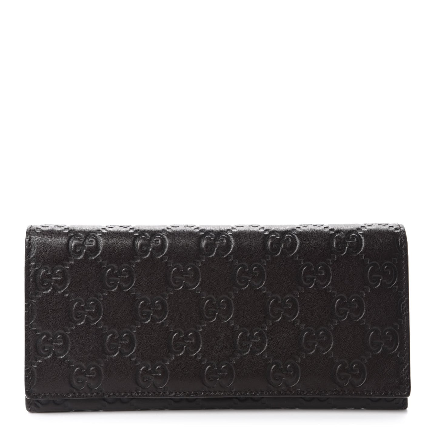 Guccissima Avel Continental Flap Wallet Brown