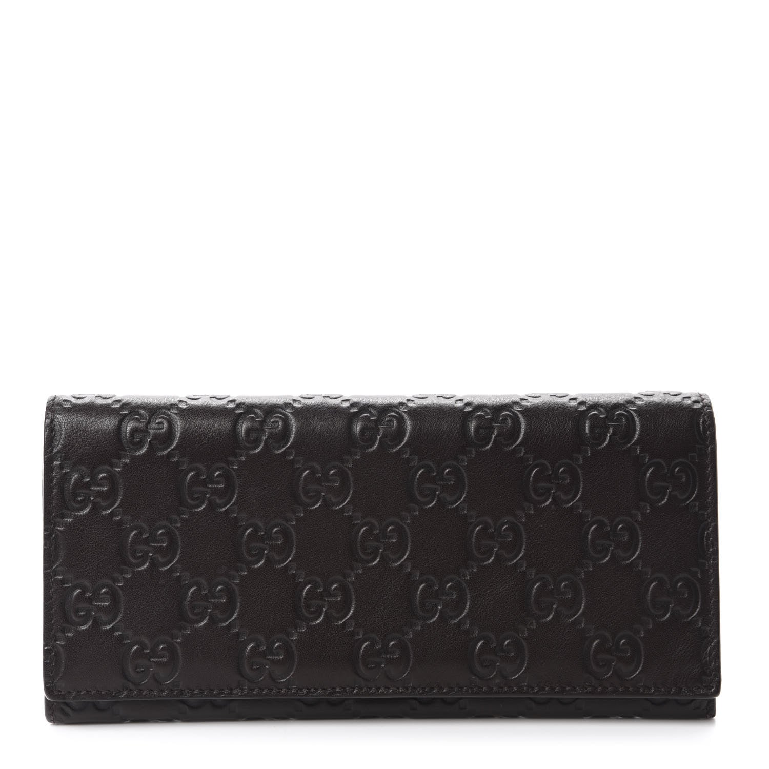 Gucci Guccissima Avel Continental Flap Wallet Brown 1 of 9